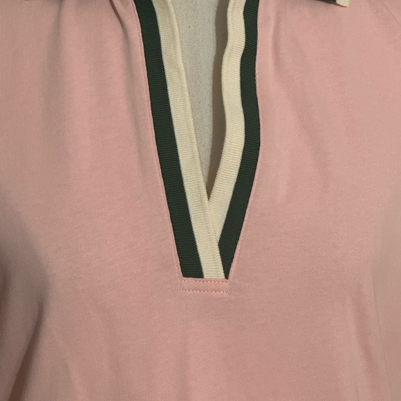 TUCKERNUCK Pink Salt Hutton Polo Dress Green Stripes Tennis Prep Preppy S Golf - Picture 9 of 11